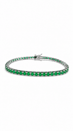 Load image into Gallery viewer, Emerald Fusion Riviera Bracelet