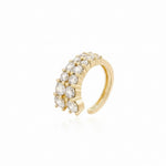 Load image into Gallery viewer, Golden Crystal Ear Cuff