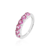 Load image into Gallery viewer, Elegant Pink Sapphire Band Ring
