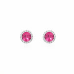 Load image into Gallery viewer, Fine Jewelry Pink Sapphire Earrings