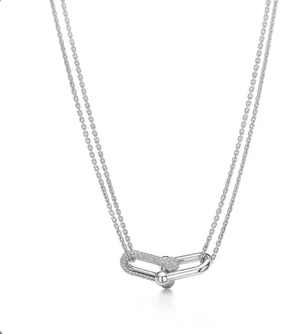 Luxe Link Pave Necklace