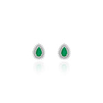 Load image into Gallery viewer, Emerald Drop Earrings