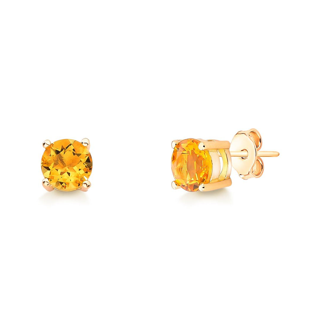 Amber Stud Earring