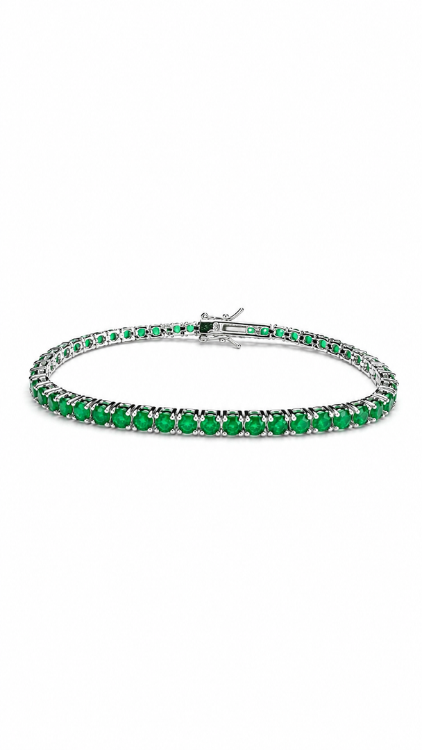 Emerald Fusion Riviera Bracelet