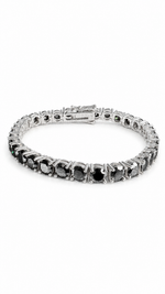 Load image into Gallery viewer, Classic Black Moissanite Tennis Bracelet