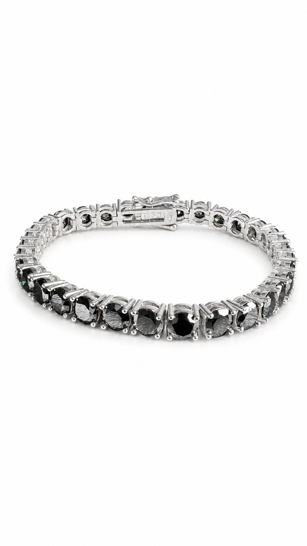 Classic Black Moissanite Tennis Bracelet