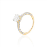 Load image into Gallery viewer, Moissanite Halo Ring
