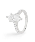 Load image into Gallery viewer, Navette Moissanite Solitaire Ring