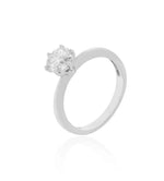 Load image into Gallery viewer, Classic Moissanite Solitaire Ring