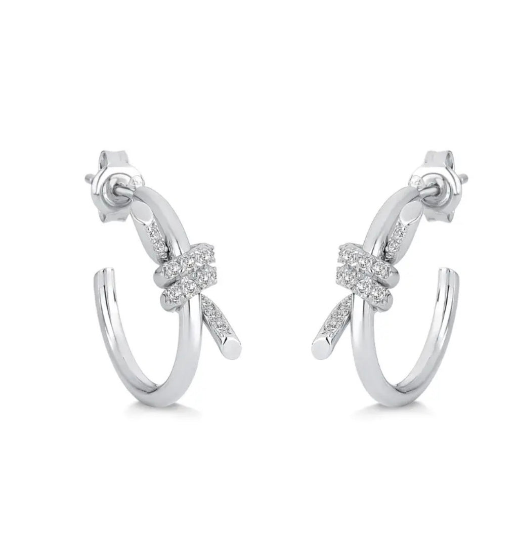Radiant Knot Hoops