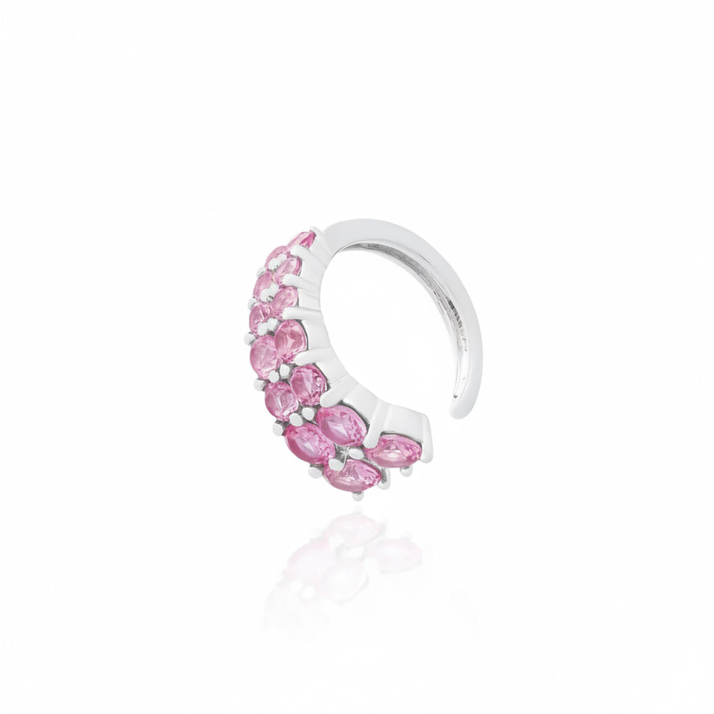 Pink Sapphire Glow Ear Cuff
