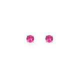 Load image into Gallery viewer, Classic Halo Pink Sapphire Studs